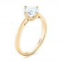 18k Yellow Gold 18k Yellow Gold Classic Solitaire Engagement Ring - Three-Quarter View -  1398 - Thumbnail