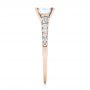 14k Rose Gold 14k Rose Gold Classic Tapered Diamond Engagement Ring - Side View -  101022 - Thumbnail