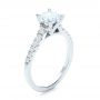  Platinum Platinum Classic Tapered Diamond Engagement Ring - Three-Quarter View -  101022 - Thumbnail