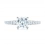  Platinum Platinum Classic Tapered Diamond Engagement Ring - Top View -  101022 - Thumbnail