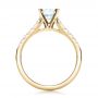 18k Yellow Gold 18k Yellow Gold Classic Tapered Diamond Engagement Ring - Front View -  101022 - Thumbnail