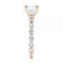 18k Rose Gold 18k Rose Gold Claw Prong Classic Diamond Engagement Ring - Side View -  105816 - Thumbnail