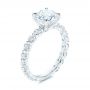  Platinum Platinum Claw Prong Classic Diamond Engagement Ring - Three-Quarter View -  105816 - Thumbnail