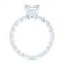 18k White Gold Claw Prong Classic Diamond Engagement Ring - Front View -  105816 - Thumbnail