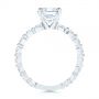 14k White Gold 14k White Gold Claw Prong Classic Diamond Engagement Ring - Front View -  105816 - Thumbnail