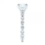18k White Gold Claw Prong Classic Diamond Engagement Ring - Side View -  105816 - Thumbnail