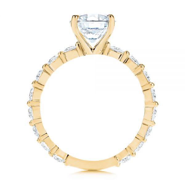 14k Yellow Gold 14k Yellow Gold Claw Prong Classic Diamond Engagement Ring - Front View - 105816