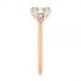14k Rose Gold 14k Rose Gold Claw Prong Cluster Diamond Engagement Ring - Side View -  105854 - Thumbnail