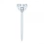 14k White Gold 14k White Gold Claw Prong Cluster Diamond Engagement Ring - Side View -  105854 - Thumbnail