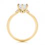 14k Yellow Gold 14k Yellow Gold Claw Prong Cluster Diamond Engagement Ring - Front View -  105854 - Thumbnail