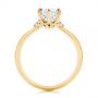 14k Yellow Gold 14k Yellow Gold Claw Prong Cluster Diamond Engagement Ring - Front View -  105854 - Thumbnail
