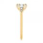 14k Yellow Gold 14k Yellow Gold Claw Prong Cluster Diamond Engagement Ring - Side View -  105854 - Thumbnail