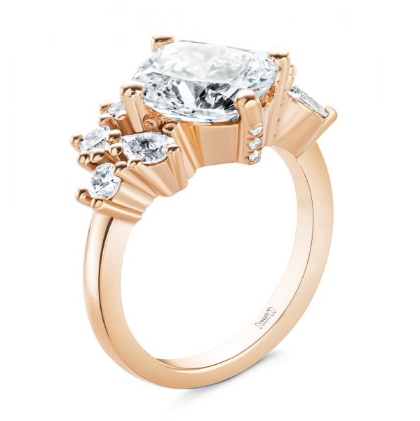 Cluster Diamond Engagement Ring - Image