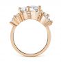 18k Rose Gold 18k Rose Gold Cluster Diamond Engagement Ring - Front View -  107584 - Thumbnail