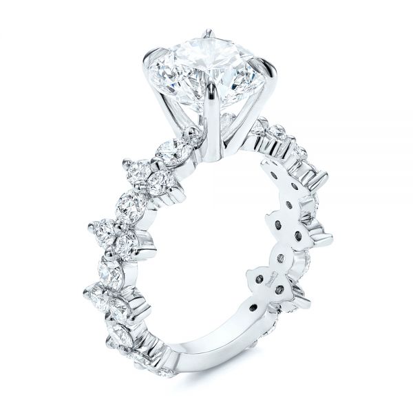 Cluster Diamond Engagement Ring - Image