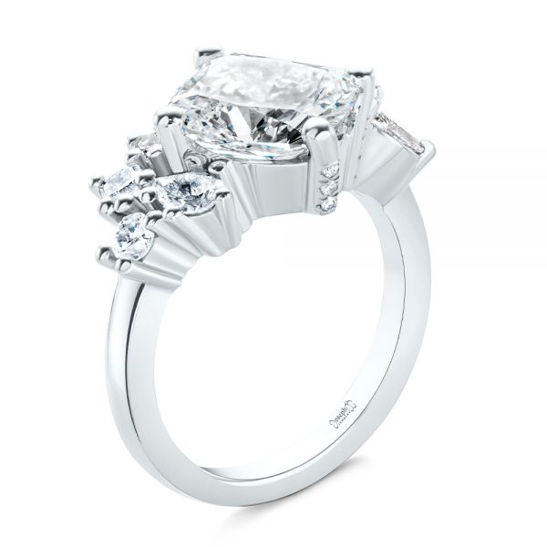 Cluster Diamond Engagement Ring - Image