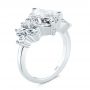18k White Gold 18k White Gold Cluster Diamond Engagement Ring - Three-Quarter View -  107584 - Thumbnail
