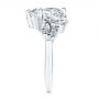  Platinum Platinum Cluster Diamond Engagement Ring - Side View -  107584 - Thumbnail