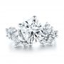  Platinum Platinum Cluster Diamond Engagement Ring - Top View -  107584 - Thumbnail