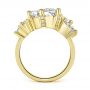 18k Yellow Gold 18k Yellow Gold Cluster Diamond Engagement Ring - Front View -  107584 - Thumbnail