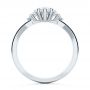 14k White Gold 14k White Gold Cluster Marquise Engagement Ring - Front View -  107304 - Thumbnail