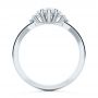 18k White Gold 18k White Gold Cluster Marquise Engagement Ring - Front View -  107304 - Thumbnail