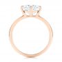 18k Rose Gold 18k Rose Gold Compass-set Diamond Engagement Ring - Front View -  106729 - Thumbnail