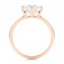 18k Rose Gold 18k Rose Gold Compass-set Diamond Engagement Ring - Front View -  106729 - Thumbnail