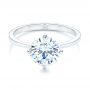  Platinum Platinum Compass-set Diamond Engagement Ring - Flat View -  106729 - Thumbnail