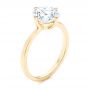 14k Yellow Gold 14k Yellow Gold Compass-set Diamond Engagement Ring - Three-Quarter View -  106729 - Thumbnail