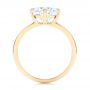 14k Yellow Gold 14k Yellow Gold Compass-set Diamond Engagement Ring - Front View -  106729 - Thumbnail