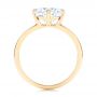 14k Yellow Gold 14k Yellow Gold Compass-set Diamond Engagement Ring - Front View -  106729 - Thumbnail