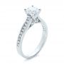  Platinum Contemporary Channel Set Diamond Engagement Ring
