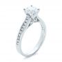 18k White Gold Contemporary Channel Set Diamond Engagement Ring