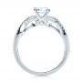  Platinum Platinum Contemporary Criss-cross Diamond Engagement Ring - Front View -  100403 - Thumbnail