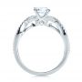 18k White Gold 18k White Gold Contemporary Criss-cross Diamond Engagement Ring - Front View -  100403 - Thumbnail