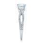  Platinum Platinum Contemporary Criss-cross Diamond Engagement Ring - Side View -  100403 - Thumbnail
