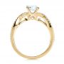 14k Yellow Gold 14k Yellow Gold Contemporary Criss-cross Diamond Engagement Ring - Front View -  100403 - Thumbnail