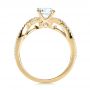 18k Yellow Gold 18k Yellow Gold Contemporary Criss-cross Diamond Engagement Ring - Front View -  100403 - Thumbnail