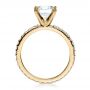 14k Yellow Gold 14k Yellow Gold Contemporary Diamond Engagement Ring - Front View -  168 - Thumbnail