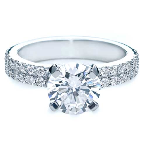 Contemporary Diamond Engagement Ring 168 Seattle Bellevue Joseph