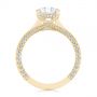 14k Yellow Gold 14k Yellow Gold Contemporary Round Diamond Engagement Ring - Front View -  104878 - Thumbnail