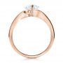 18k Rose Gold 18k Rose Gold Contemporary Solitaire Engagement Ring - Front View -  1484 - Thumbnail