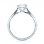  Platinum Platinum Contemporary Solitaire Engagement Ring - Front View -  100397 - Thumbnail