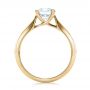 14k Yellow Gold 14k Yellow Gold Contemporary Solitaire Engagement Ring - Front View -  100397 - Thumbnail