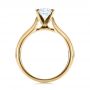 18k Yellow Gold 18k Yellow Gold Contemporary Solitaire Engagement Ring - Front View -  100401 - Thumbnail