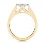 18k Yellow Gold 18k Yellow Gold Contemporary Solitaire Engagement Ring - Front View -  1389 - Thumbnail