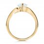 14k Yellow Gold 14k Yellow Gold Contemporary Solitaire Engagement Ring - Front View -  1484 - Thumbnail