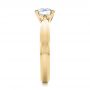 18k Yellow Gold 18k Yellow Gold Contemporary Solitaire Engagement Ring - Side View -  100397 - Thumbnail