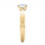 18k Yellow Gold 18k Yellow Gold Contemporary Solitaire Engagement Ring - Side View -  100397 - Thumbnail